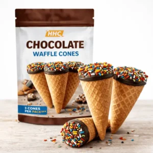 NEW HHC Chocolate Waffle Cones